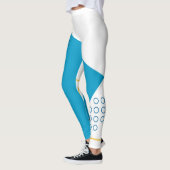 Trendige, coole, geometrische Memphis-Abbildung Leggings (Links)