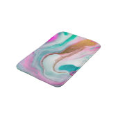 Trendige Coole Goldmarmor Badematte (Schrägansicht)