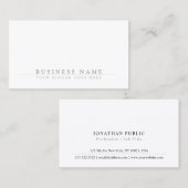 Trendige Corporate Chic Clean Schlicht modern Visitenkarte (Vorne/Hinten)