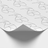 Trendige, einzigartige, kreative Monogramm-Anfangs Geschenkpapier (Ecke)