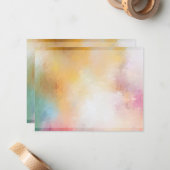 Trendige Elegante Abstrakte Kunstwerke Moderne Kun Mitteilungskarte (Vorderseite/Rückseite Beispiel)