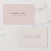 Trendige elegante Farben kreative Vorlage Modernes Visitenkarte (Vorne/Hinten)