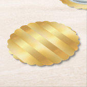 Trendige elegante Imitate Gold Blank Modern Templa Untersetzer (angewinkelt)