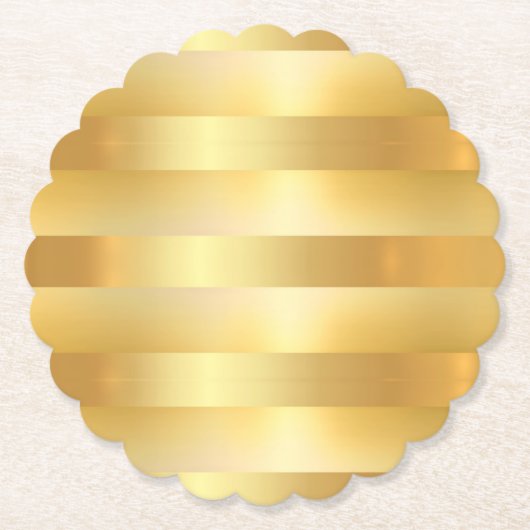 Trendige elegante Imitate Gold Blank Modern Templa Untersetzer (Vorderseite)
