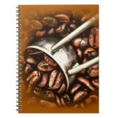 Trendige elegante Kaffeebohnen Modernes Design Coo Notizblock (Vorderseite)