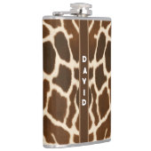 Trendige Elegante Kuh Imitate Leather Collection Flachmann (Rechts)