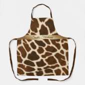Trendige Elegante Kuh Imitate Leather Collection Schürze (Vorderseite)