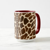 Trendige Elegante Kuh Imitate Leather Collection Tasse (VorderseiteRechts)
