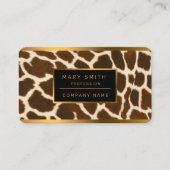 Trendige Elegante Kuh Imitate Leather Collection Visitenkarte (Vorderseite)