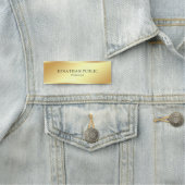 Trendige Elegante Moderne Imitate mit einfachen Vo Namensschild (Beispiel)