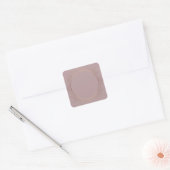 Trendige Elegante Rose Gold Blank Modern Template Quadratischer Aufkleber (Umschlag)