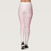Trendige Elegante Rose Gold Moderne Vorlage Leggings (Rückseite)