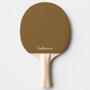 Trendige erdige braune Custom - Ping-Pong-Schläger Tischtennis Schläger