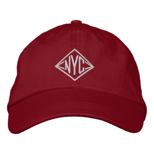 Trendige exklusive NYC bestickte Baseballkappe Acc (Vorderseite)