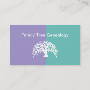 Trendige Familien-Genealogie-Dienstleistungen Visitenkarte