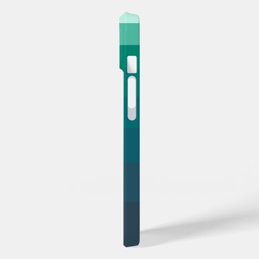 Trendige Farbblöcke Blau - anpassbares Zeichen Case-Mate iPhone Hülle (Rückseite / Links)