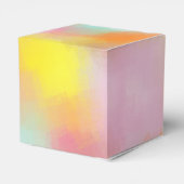 Trendige Farben Abstrakte Kunst, Dichtung und Musi Geschenkschachtel (Rückseite)