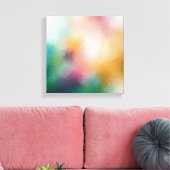 Trendige Farben Elegant Moderne Abstrakte Kunst Leinwanddruck (Insitu (Wohnzimmer))