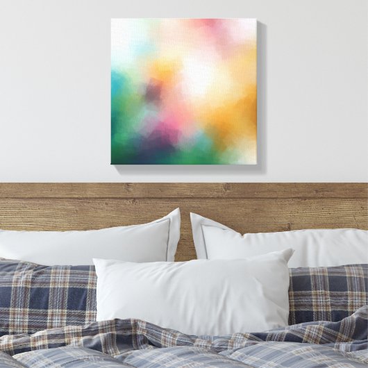 Trendige Farben Elegant Moderne Abstrakte Kunst Leinwanddruck (Insitu (Schlafzimmer))