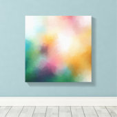 Trendige Farben Elegant Moderne Abstrakte Kunst Leinwanddruck (Insitu (Holzboden))