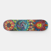 Trendige farbenfrohe abstrakte psychedelische 3. A Skateboard (Horizontal)