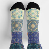 Trendige farbenfrohe Muster Socken (Oben)