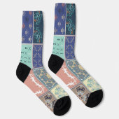 Trendige farbenfrohe Muster Socken (Rechts)