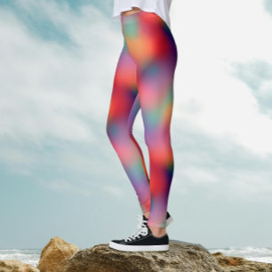 Trendige Farbige Aurora Borealis Nordlichter Leggings