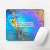 Trendige Farbige Moderne Name Mousepad (Mit Mouse)