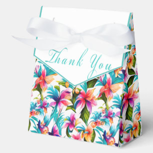 Trendige Farbige Tropische Wasserfarbe Botanisch Geschenkschachtel