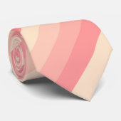 Trendige Farbstreifen für Pfirsichfarben Elegant B Krawatte (Gerollt)