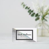 Trendige, fette Imitate Silver Holographic Color B Visitenkarte (Stehend Vorderseite)