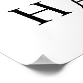 Trendige Fotocollage 9. Geburtstagsfeier Willkomme Poster (Ecke)