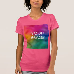 Trendige Fuchsia Moderne Elegante Vorlage T-Shirt