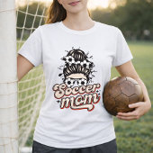 Trendige Fußball-Mutter-Cute-Style T-Shirt