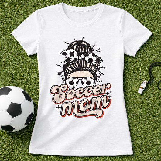 Trendige Fußball-Mutter-Cute-Style T-Shirt