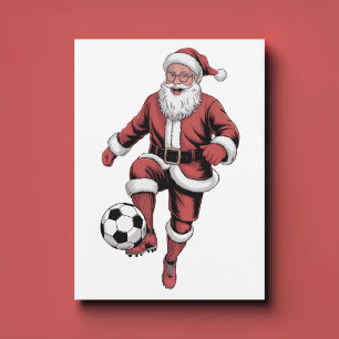 Trendige Fußball-Weihnachtskarte für Neuvermählte Feiertagskarte