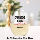 Trendige Galentine's Day Wine Glass Decals for Bes Weinglas Ohne Stiel