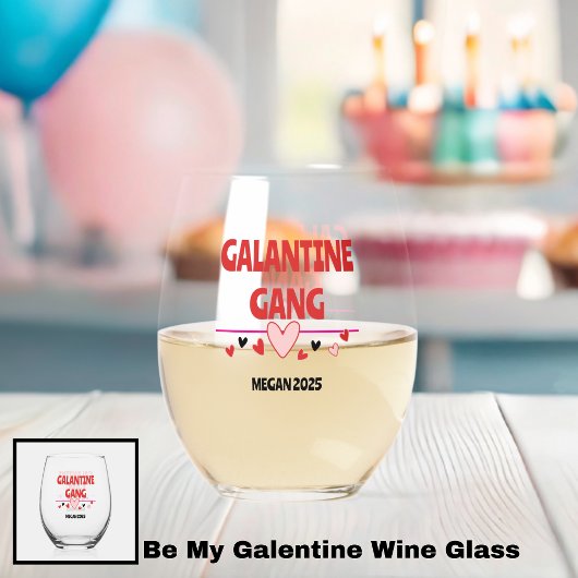 Trendige Galentine's Day Wine Glass Decals for Bes Weinglas Ohne Stiel