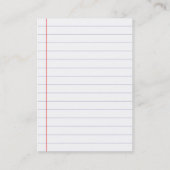 Trendige, geflochtene vertikale Visitenkarte aus P (Rückseite)