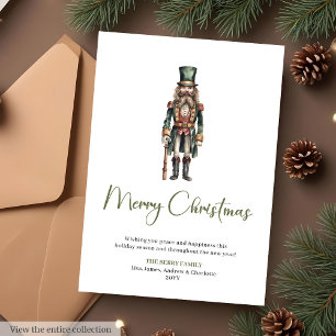 Trendige gemütliche Schriftart Weihnachtsgrußkarte Feiertagskarte