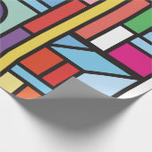 Trendige geometrische Elemente prägen das Design. Geschenkpapier (Ecke)