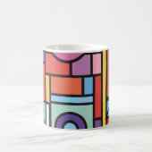 Trendige geometrische Elemente prägen das Design.  Kaffeetasse (Mittel)