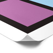 Trendige geometrische Elemente prägen das Design.  Poster (Ecke)