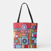 Trendige geometrische Elemente prägen das Design. Tasche (Rückseite)