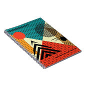 Trendige geometrische Elemente, Retrostil. Notizblock (Rechte Seite)