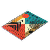 Trendige geometrische Elemente, Retrostil. Notizblock (Linke Seite)