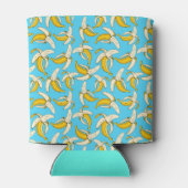 Trendige geschälte Bananen Pop Kunst Gemustert Dosenkühler (Rückseite)