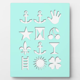 trendige Gestaltung Fotoplatte