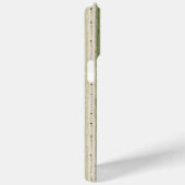 Trendige gestreifte rosa grüne Monogramm Case-Mate iPhone Hülle (Rückseite / Rechts)